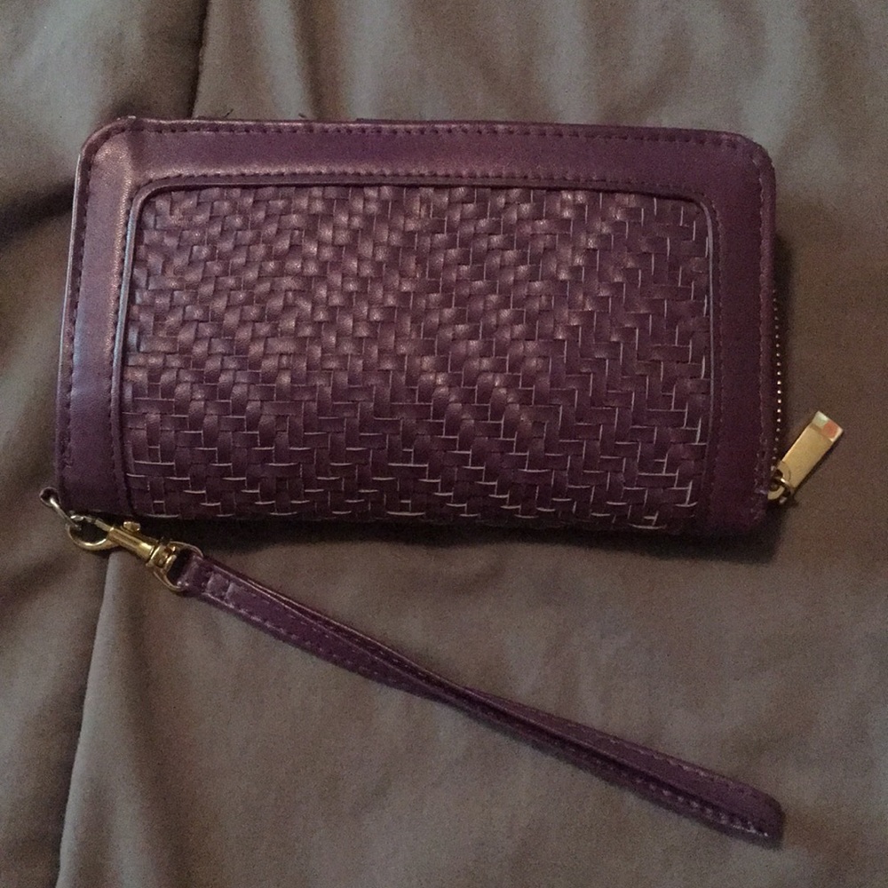 Purple Woven Wallet